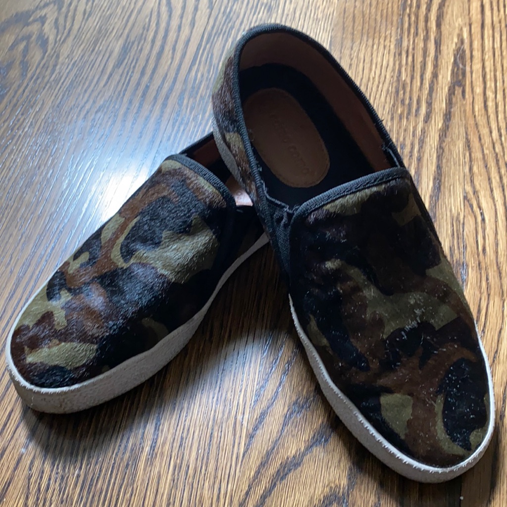 Corso Como Camo Leather Hair Slip On Sneaker 8.5 M